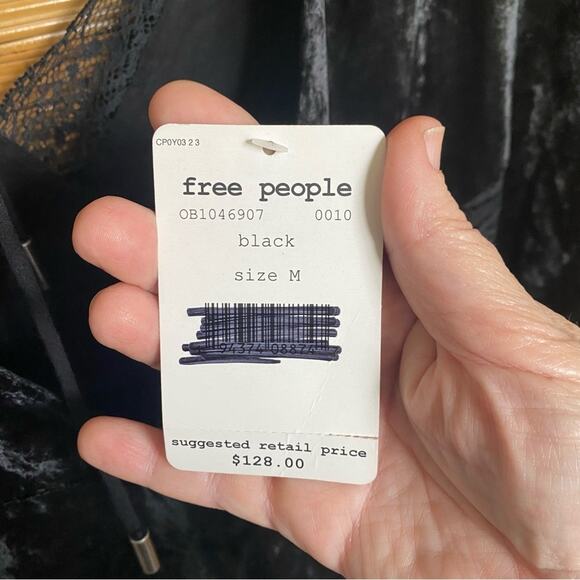 Free People Black Long Sleeve Bodycon Dress - Picture 8 of 12